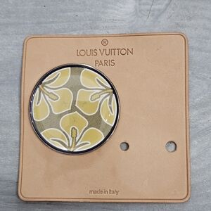 Rare Louis Vuitton Enamel Hibiscus Flower Brooch